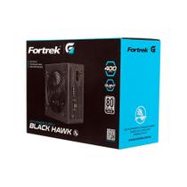 Fonte Gamer Fortrek 400w Black Hawk 80 Plus White Atx