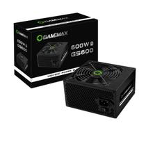 Fonte Gamer Gamemax Gs600 600W Box 80 Plus White Pfc Ativo