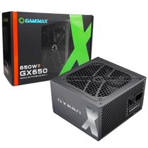 Fonte Gamer Gamemax Gx650, 650W, 80 Plus Gold, Pfc Ativo,