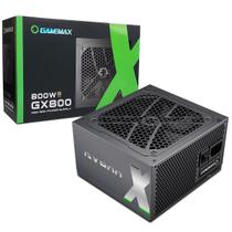 Fonte Gamer Gamemax Gx800, 800W, 80 Plus Gold, Pfc Ativo