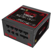 Fonte Gamer Redragon RGPS 750W 80 Plus Gold PFC Ativo Full Modular Preto