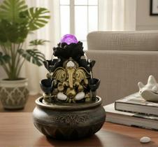 Fonte Ganesha De Água Prosperidade Sorte Zen Decor