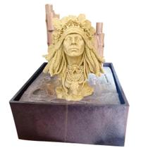 Fonte Indio Xamã Caboclo Cascata De Água Decorativa Fonte Indio Xamã Caboclo Cascata De Água Decorativa