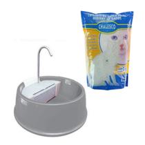 Fonte Joy Furacão Gato Cinza + Areia Silica Chalesco 1,8kg