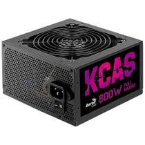 Fonte KCAS 800W 80 Plus Bronze não-modular PFC Ativo bivolt automática - Aerocool