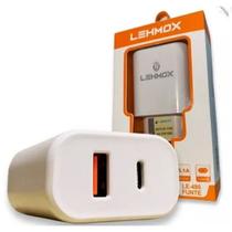 Fonte Lehmox 5.1A USB e Tipo C