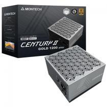 Fonte Montech Century II 1200W, 80 Plus Gold, Cybenetics Platinum, PCIe 5.1, PFC Ativo, Full Modular, Cinza