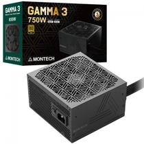 Fonte Montech GAMMA III 750W, 80 Plus Gold, PFC Ativo, Preto Fonte Montech GAMMA III 750W, 80 Plus Gold, PFC Ativo, Preto