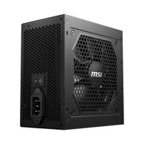 Fonte MSI MAG A650GL, 650W, 80 Plus Gold, Modular, PFC Ativo, Com Cabo, Preto, Preto