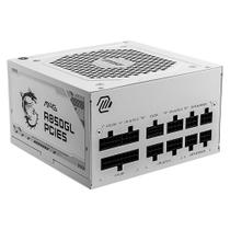Fonte MSI MAG A850GL, 850W, 80 Plus Gold, Modular, PFC Ativo, Branco - MAG A850GL PCIE5 WHITE Fonte MSI MAG A850GL, 850W, 80 Plus Gold, Modular, PFC Ativo, Branco - MAG A850GL PCIE5 WHITE