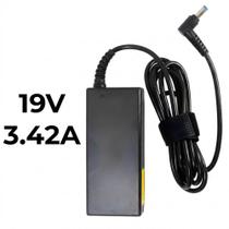 Fonte Notebook Acer 19V 3.42A 65W PA-1650-04 Pino Curvo 5.5x1.7mm com Cabo de Força Fonte Notebook Acer 19V 3.42A 65W PA-1650-04 Pino Curvo 5.5x1.7mm com Cabo de Força