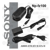 Fonte Np-Fz100 Adaptador Ac Sony A6600 A7Iii A7R Iii A7S Iii