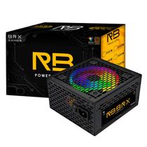 Fonte P/ PC RGB BRX 650W 80 Plus Bivolt Automatica ATX Gamer Fonte P/ PC RGB BRX 650W 80 Plus Bivolt Automatica ATX Gamer