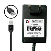 Fonte para Bomba de Infusão Medical MDK MED 15VDC 2A USB