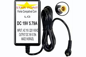 Fonte Para Equipamentos LG 19V 5.79A Bivolt Original - Fonte para TV e Monitor