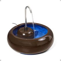 Fonte para Gatos Em Cerâmica Bivolt 3,25L RR4Pets Marrom
