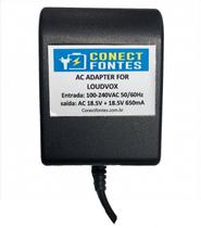 Fonte Para Mesa De Som Loudvox Plug 3 Pinos 18,5V+18,5V 650M Fonte Para Mesa De Som Loudvox Plug 3 Pinos 18,5V+18,5V 650M