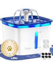 Fonte para Pets Veken Automática 2,8L com Filtros Azul