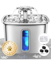 Fonte para Pets Veken em Aço Inoxidável 3,2L com Filtro Automático
