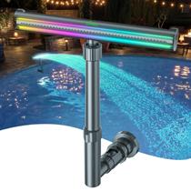 Fonte para piscina solar UIRWAY F5 Pro, 52 LEDs, 10 cores, controle remoto Fonte para piscina solar UIRWAY F5 Pro, 52 LEDs, 10 cores, controle remoto
