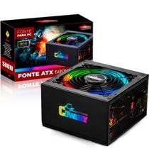 Fonte Pc Atx 500W Gamer RGB KP-534 RGB