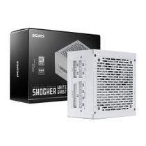 Fonte PCYes Shocker, 600W, 80 Plus White, Modular, PFC Ativo, Branco Ghost - FM600WWG - PCYES!