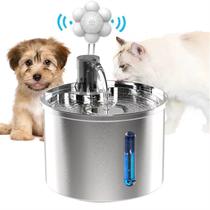 Fonte Pet Aço Inoxidável 304 Bebedouro Gato e Cachorro 3.2L Tigela De Água Inox Com Opção De Sensor