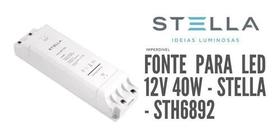 Fonte Profissional Fita Led 12v 40w - Stella - Sth6892