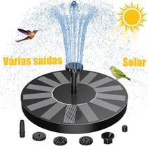Fonte solar atualizada, adequada para banhos de pássaros, jardins, lagos e outros ambientes externos