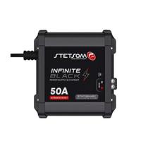 Fonte Stetsom Infinite Black 50A Bivolt Carregador Automotivo Som Bateria 12V Smart Cooler preto