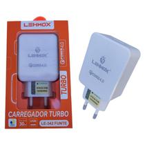 Fonte Tomada Carregador Celular Turbo Qc 3.0 A