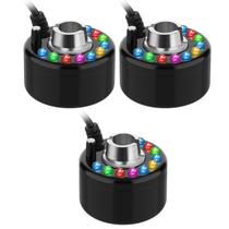 Fonte ultrassônica de Halloween Mist Maker Fogger, 3 peças, preta Fonte ultrassônica de Halloween Mist Maker Fogger, 3 peças, preta