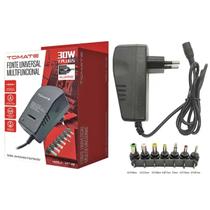 Fonte Universal 30W 3V 4.5V 6V 7.5V 9V 12V 3A 7 Plugues Bivolt Tomate