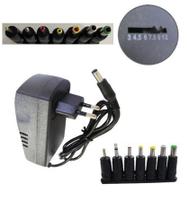 Fonte Universal 8 Plugs Regulável 30W 3.0A 3V~12V