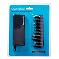 Fonte Universal para Notebook 90W Multilaser CB009 - Pontas Intercambiáveis Fonte Universal para Notebook 90W Multilaser CB009 - Pontas Intercambiáveis