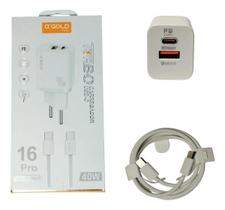 Fonte USB-C 40W Alta Potência Tecnologia Inteligente de Carga Rápida