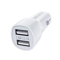 Fonte Veicular Com Duas Entradas USB 2.4A Hrebos HS-80 Fonte Veicular Com Duas Entradas USB 2.4A Hrebos HS-80