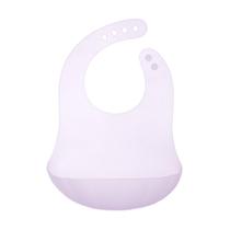 Food Bib Olababy Fold N Go Silicone Lilás sem BPA