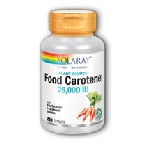 Food Carotene 200 Softgels da Solaray (pacote com 2)