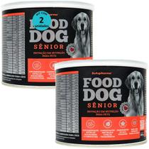 Food dog senior 100g nutrição para cães idosos kit com 2
