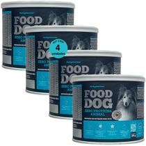 Food dog zero proteína animal 100g nutrição para cães adultos kit com 4