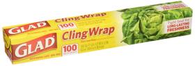 Food Wrap Glad Cling Wrap, sem BPA, seguro para micro-ondas, 100m² x2 Food Wrap Glad Cling Wrap, sem BPA, seguro para micro-ondas, 100m² x2