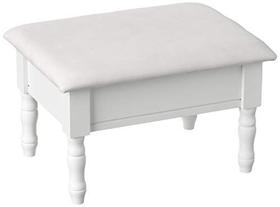 Foodstool Frenchi Home Furniture com armazenamento branco