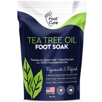 Foot Soak Tea Tree Oil Epsom Salt para reparação de unhas dos pés 480 ml