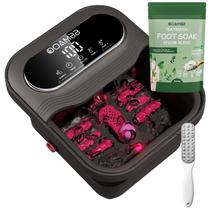 Foot Spa OOAMBB dobrável com controle de calor, bolhas e temperatura