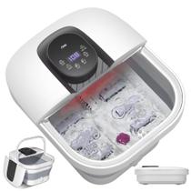 Foot Spa RIKE dobrável com calor, bolhas, luz vermelha 35-48 C