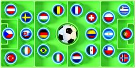 Football Fidget Pop Push Bubble Toys, jogo de quebra-cabeça sensorial removível Popper Fidget para alívio da ansiedade do estresse, TDAH ou brinquedo de festa para adultos e crianças (linha de futebol com impressão)