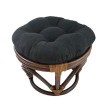 Footstool International Caravan Bali Papasan Black Rattan Footstool International Caravan Bali Papasan Black Rattan