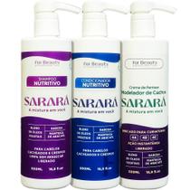 For Beauty Sarará - Kit Nutritivo Modelador de Cachos 4A 4B 4C Trio (3 Produtos)