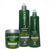 Força e Resistencia Lanox Kit 2x1 500ml + Leave-in Vegano - Trihair